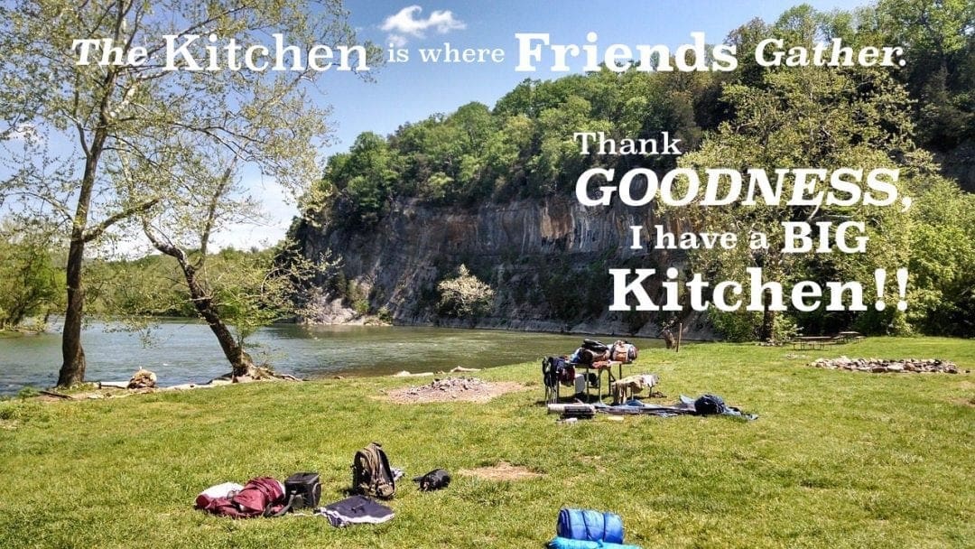 the kitchen is where friends gather. thank goodness I have a big kichen.