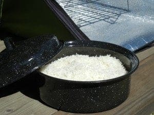 solar oven rice