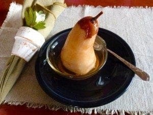 poached pear