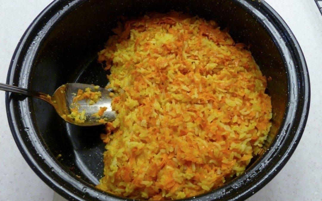 Cheese Carrot Rice Casserole