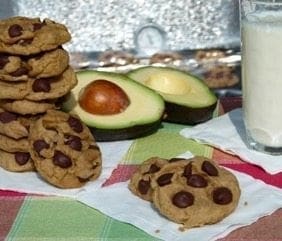 Avocado Chocolate Chip Cookies